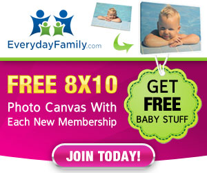 Free 8x10 Photo Canvas From Everyday Family For New Members