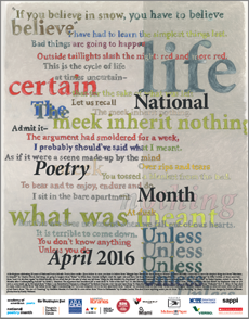 Free 2016 National Poetry Month Poster