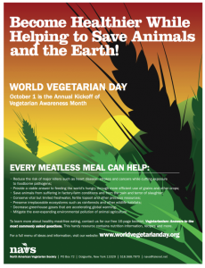 Free World Vegetarian Day Poster